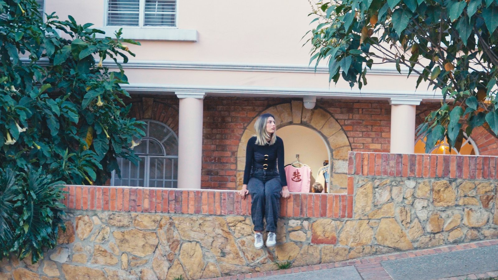 Daniela with leather jacket